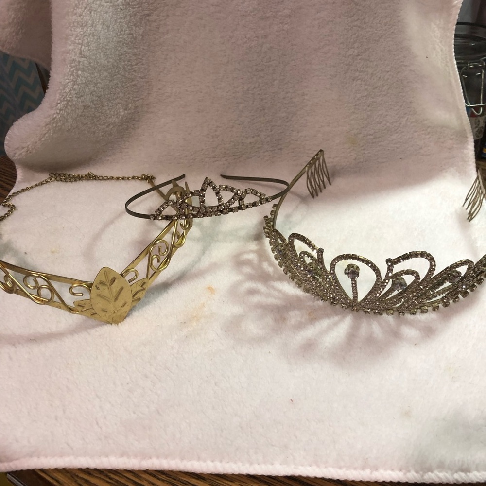 Renfaire tiaras, crowns bundle of 3 cosplay RenFest adult size